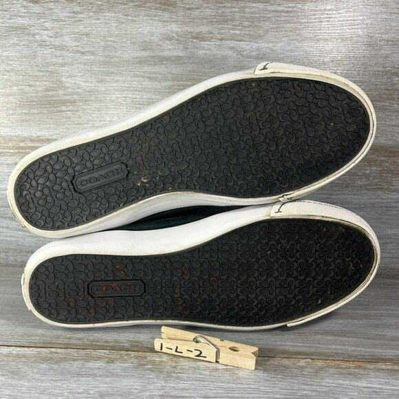 Coach Women’s Fatima Hi-Top Suede Back Zip Sneakers Size 9.5 B - Picture 8 of 9